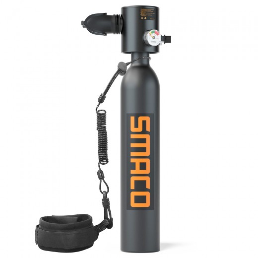 

SMACO S300 0.5L Mini Scuba Diving Tank 5-7 Minutes Using Time with Hand Pump
