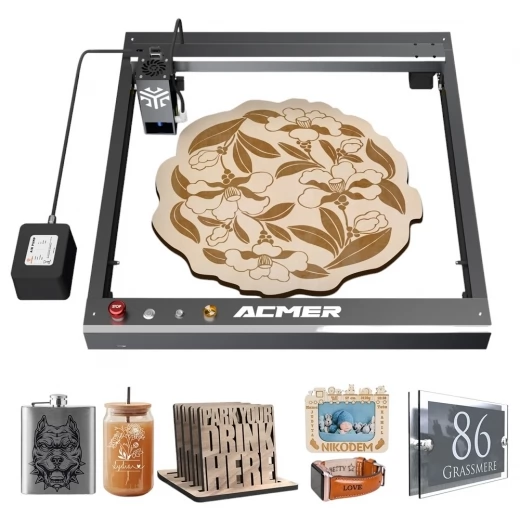 

ACMER P2 20W Laser Engraver Cutter, Fixed Focus,30000mm/min, Ultra-silent Auto Air Assist, iOS Android App Control, 420*400mm