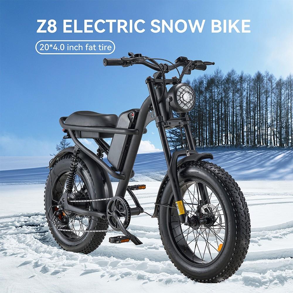 Riding times Z8 Electric Bike, 20*4.0in Fat Tire, 500W Motor, 15Ah Battery