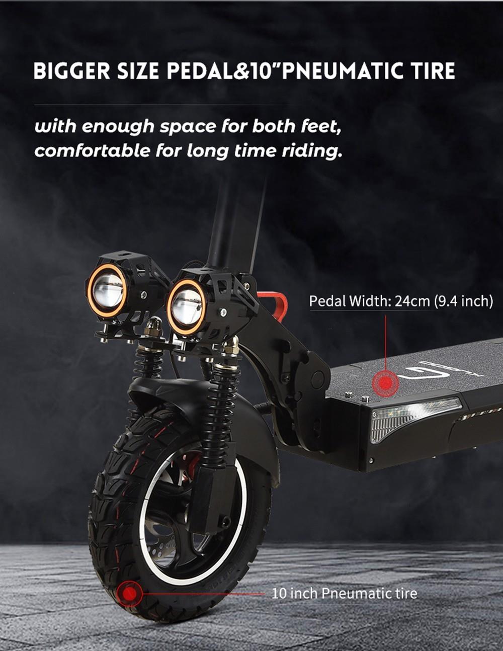 KUGOO M4 Pro 10 Inch Off-road Tyre Foldable Electric Scooter, 500W Brushless Motor, 48V 21Ah Battery