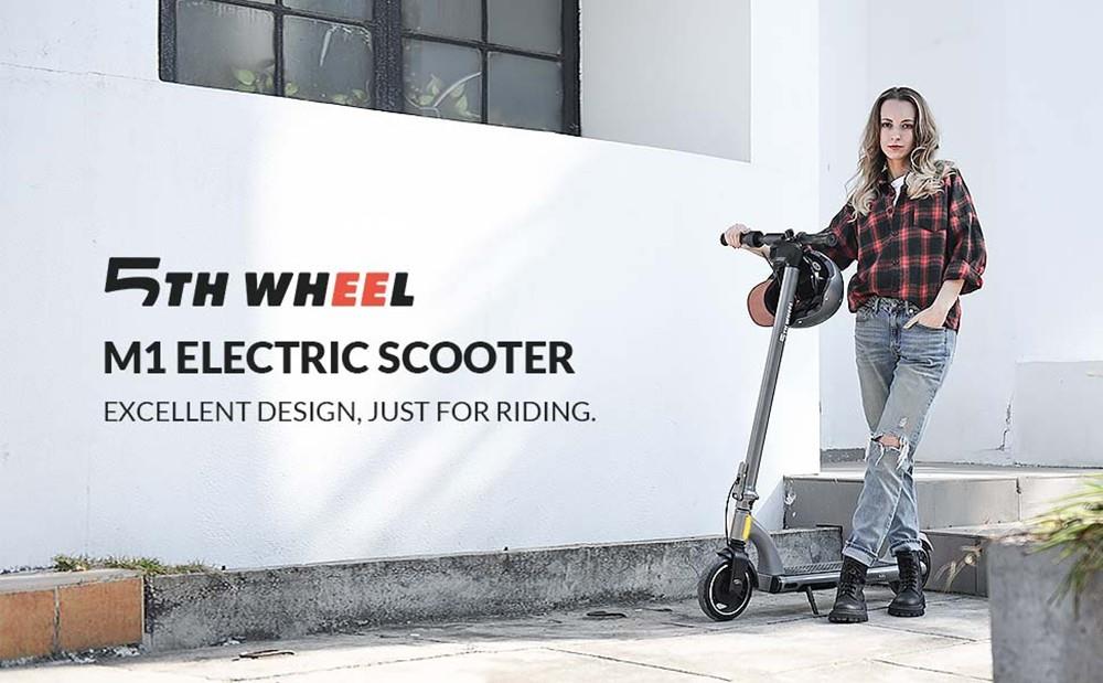 5TH WHEEL M1 Elektrische scooter, 8in Honingraat binnenband, 250W motor, MAX 480W vermogen, 25km/h max snelheid
