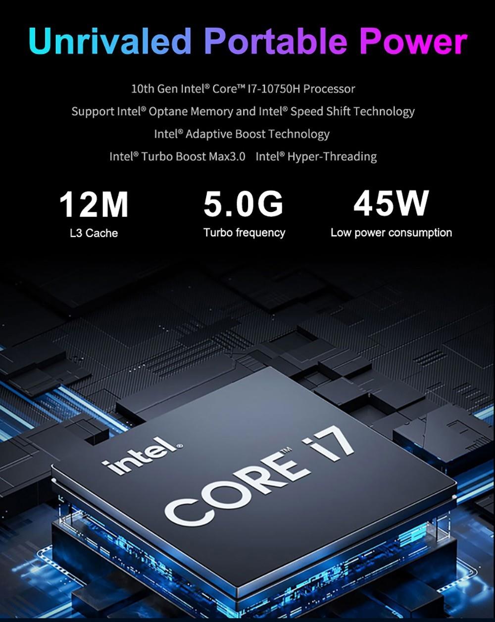 N-one NBook Fly Laptop, 16in 14in dubbel scherm, Intel Core i7-10750H, 16GB DDR4 1TB SSD ondersteuning Uitbreiding