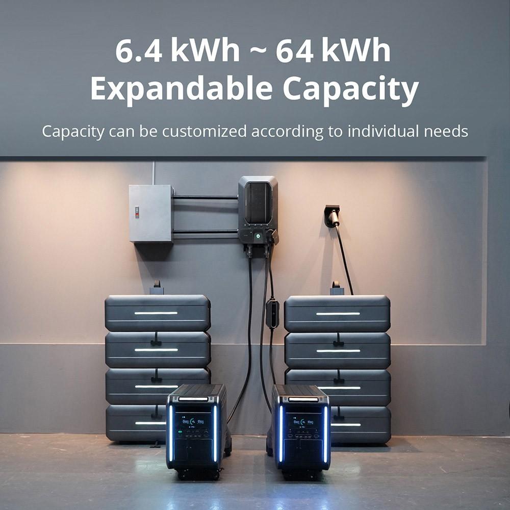 ZENDURE SuperBase V6400 Portable Power Station, 6438Wh Semi-Solid State Battery, 3800 AC Output, Expandable to 64380Wh
