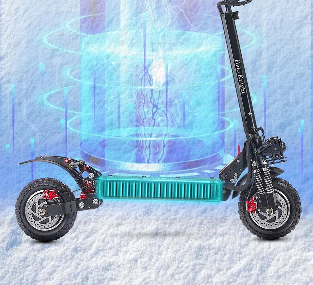 Halo Knight T104 Electric Scooter, 10 inch Off-road Tires, 52V 1000W*2 Motor, 65km/h Max Speed, 52V 21Ah Battery, 45km Range