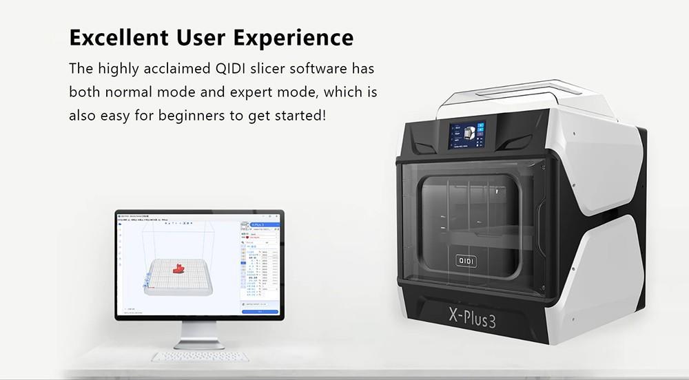 QIDI TECH X-Plus 3 3D Printer, automatisch waterpas, 600mm/s Afdruksnelheid, HF Board, 280*280*270mm