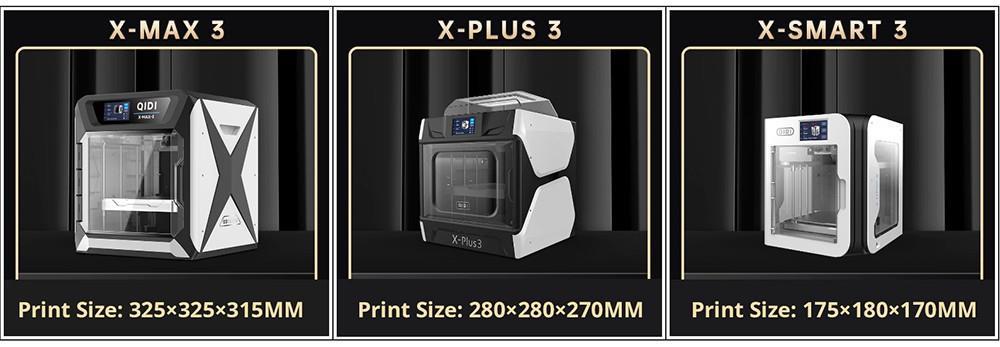 QIDI TECH X-Plus 3 3D Printer, Auto Leveling, 600mm/s Printing Speed, HF Board, 280*280*270mm