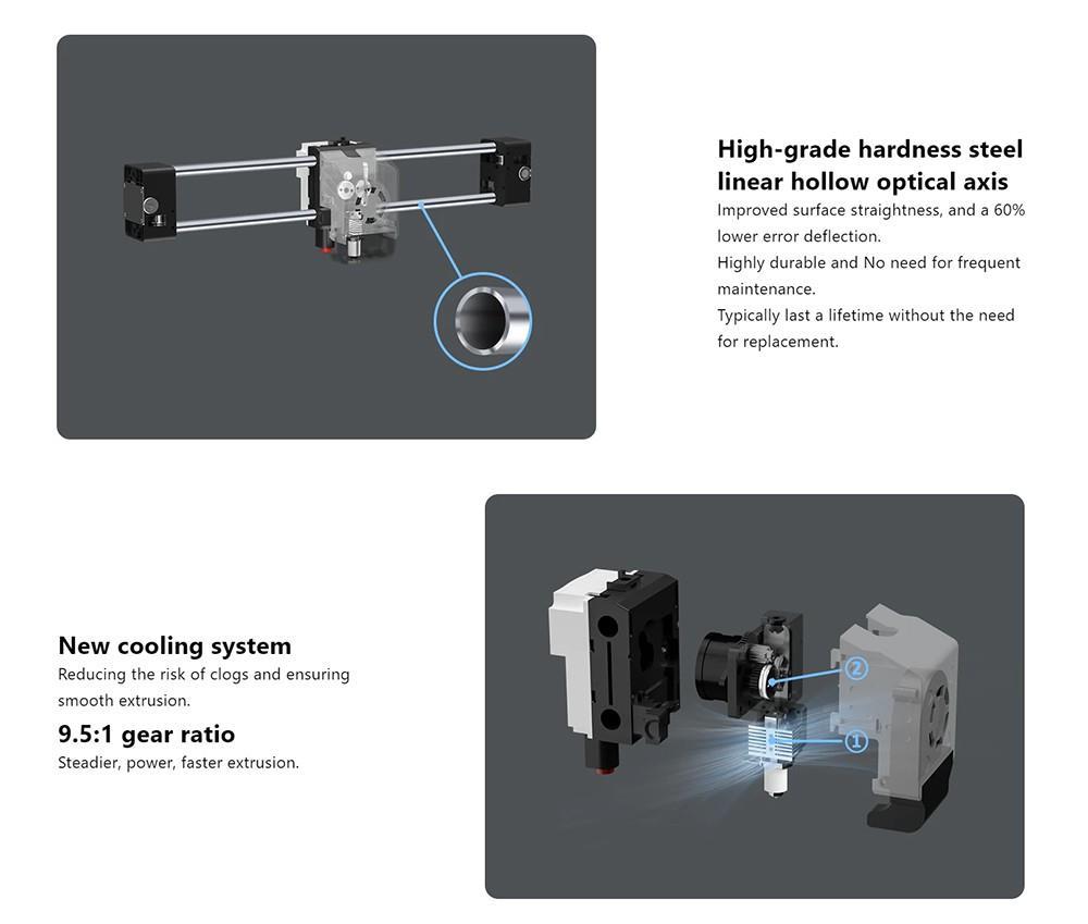 QIDI TECH X-Plus 3 3D Drucker, automatische Nivellierung, 600 mm/s Druckgeschwindigkeit, HF-Platine, 280 x 280 x 270 mm