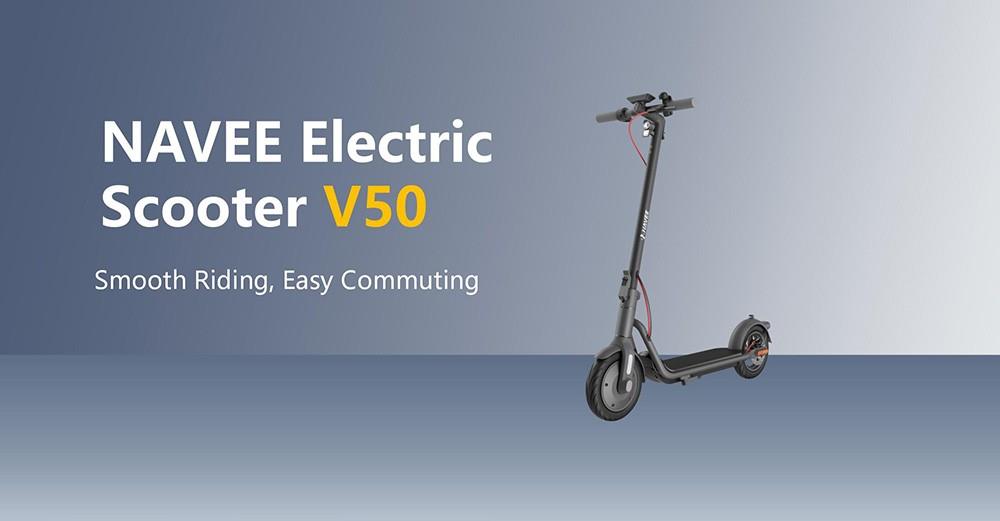 NAVEE V50 Met Weggoedkeuring (ABE), Opvouwbare Elektrische Scooter voor Woon-werkverkeer, 560W&36V 10.4Ah&50KM