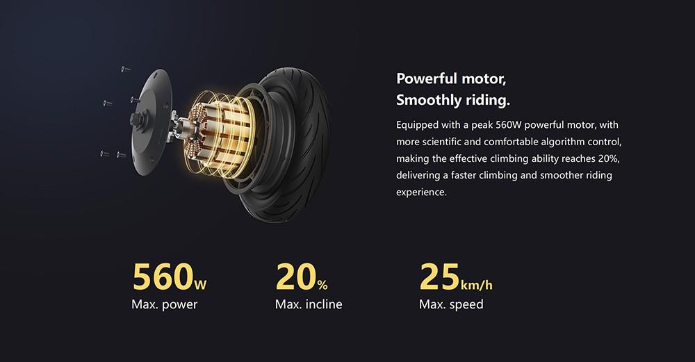 NAVEE V50 mit Straßenzulassung (ABE), faltbarer Elektroroller für Pendler, 560W Motor, 50KM Reichweite, 36V 10.4Ah Batterie