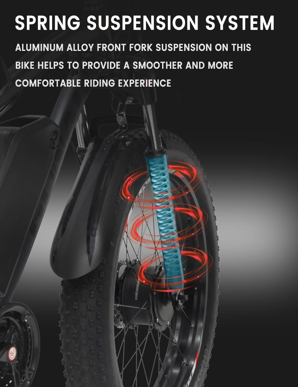 GUNAI GN88 Elektro-Mountainbike, 26*4.0 Zoll Fat Tire, 1000W*2 Motoren, 48V 22Ah Batterie