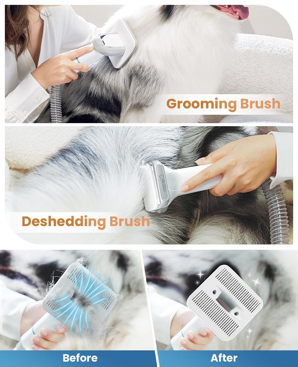 INSE P20 Dog Clipper with Pet Hair Vacuum Cleaner With 5 Proven Care Tools