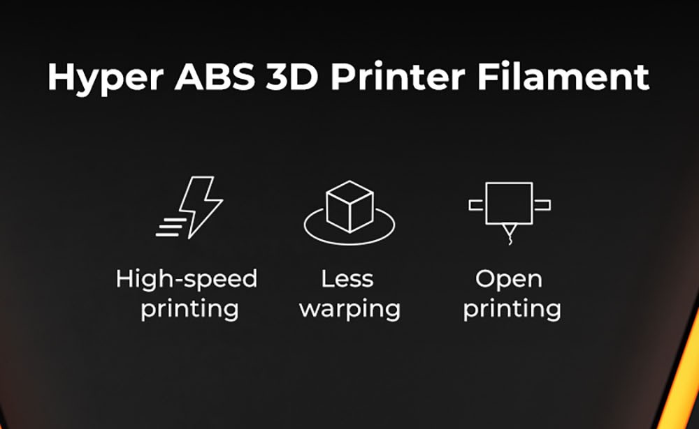 Creality 1,75mm Hyper ABS 3D Printing Filament 1KG - Grijs