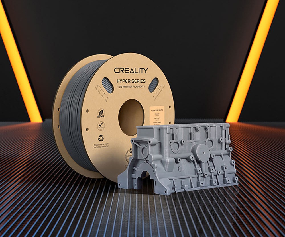 Creality 1,75 mm Hyper ABS 3D-Druckfilament 1 kg - Weiß