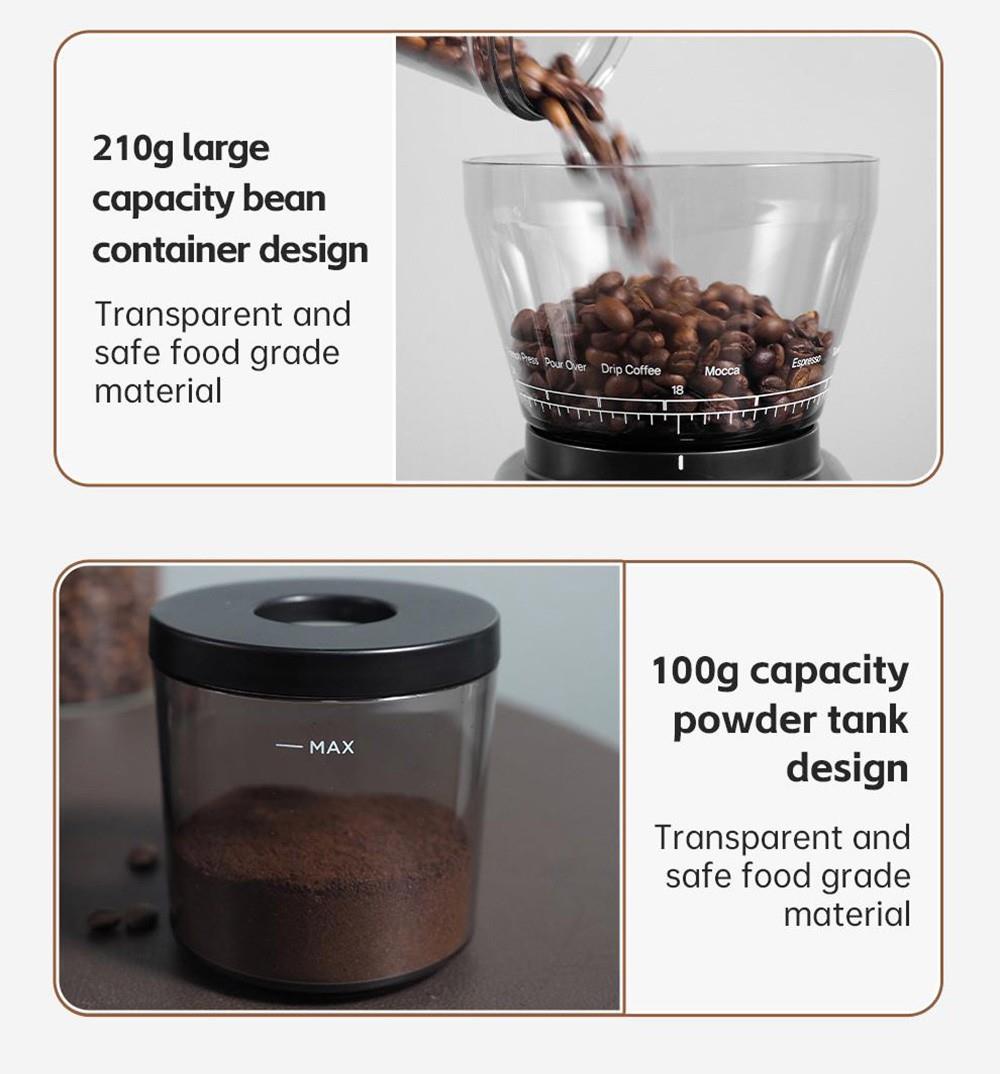 HiBREW 8 Settings Electric Coffee Bean Grinder for Espresso or