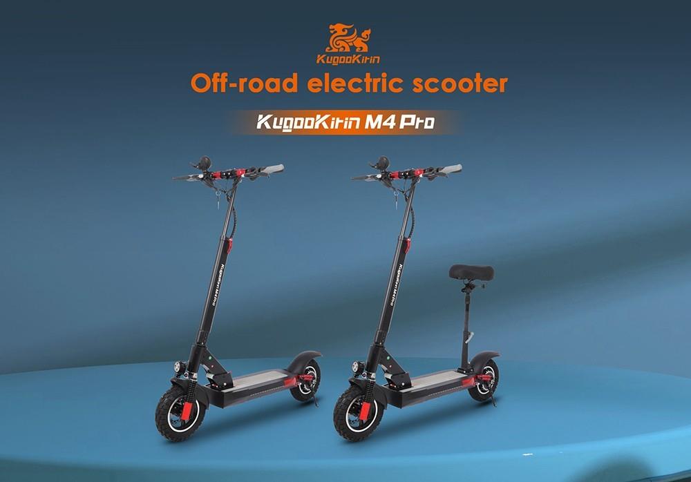 Kukirin M4 Pro Foldable Electric Scooter - 500W Motor & 48V 18Ah Lithium Battery
