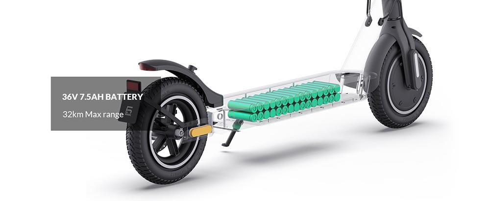 5TH WHEEL V30 Pro Foldable Electric Scooter, 10in Tire, 350W Front Motor, 25km/h Max Speed, 7.5Ah Battery