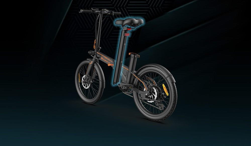 KuKirin V2 City Foldable Electric Bike, 20 Tires, 7.5Ah Removable Battery, 250W Motor, 25km/h Max Speed