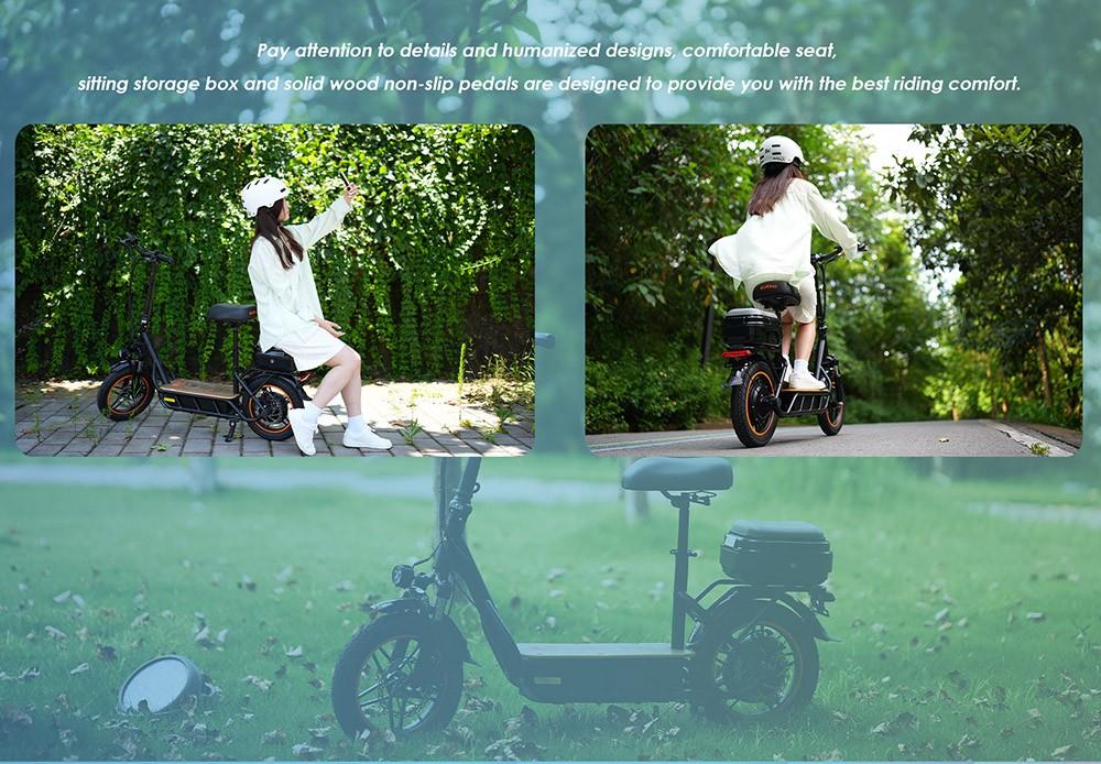 Kukirin C1 Pro Foldable Electric Scooter, 14x2.5 inch Off-road Tires, 500W Motor, 45km/h Max Speed, 48V 25Ah Battery