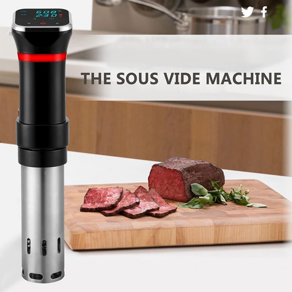 Sous Vide Kooktoestel Machine, 1100W Vacuum Slow Cooker Heater, LED Touch Screen, 25-95 Celsius Temperatuurbereik
