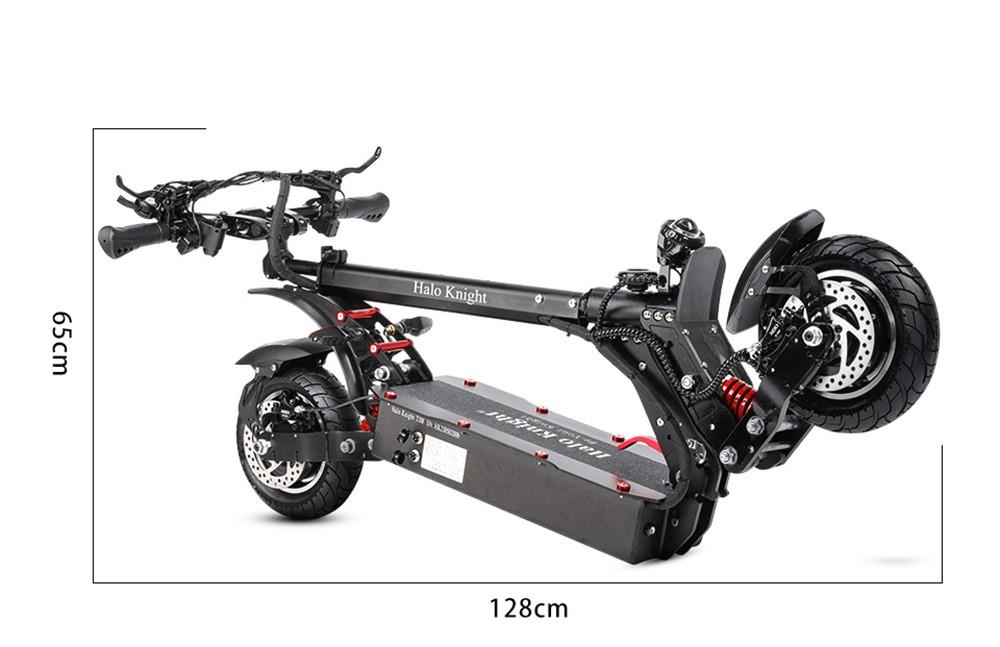 Halo Knight T108 10 inch Road Tires Electric Scooter, 1000W*2 Motor, 65km/h, 52V 28.8Ah Battery, 60km