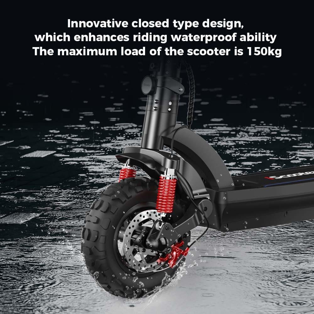 iScooter iX6 Electric Scooter 11 Pneumatic Off-road Tires - 1000W Rear Motor & 48V 17.5Ah Battery