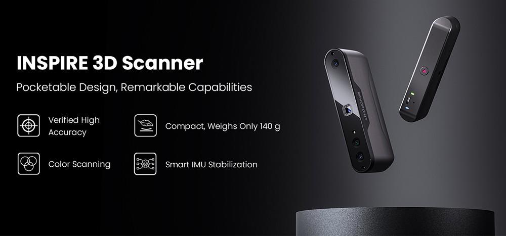 Revopoint INSPIRE 3D Scanner Standard Edition+Mobile Kit