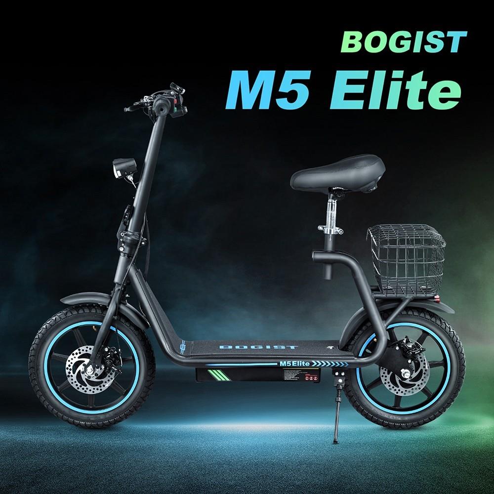 BOGIST M5 Elite elektrische scooter met 14 inch banden , motor van 500 W , verwijderbare batterij van 13 Ah , 45 km , 40 km/u