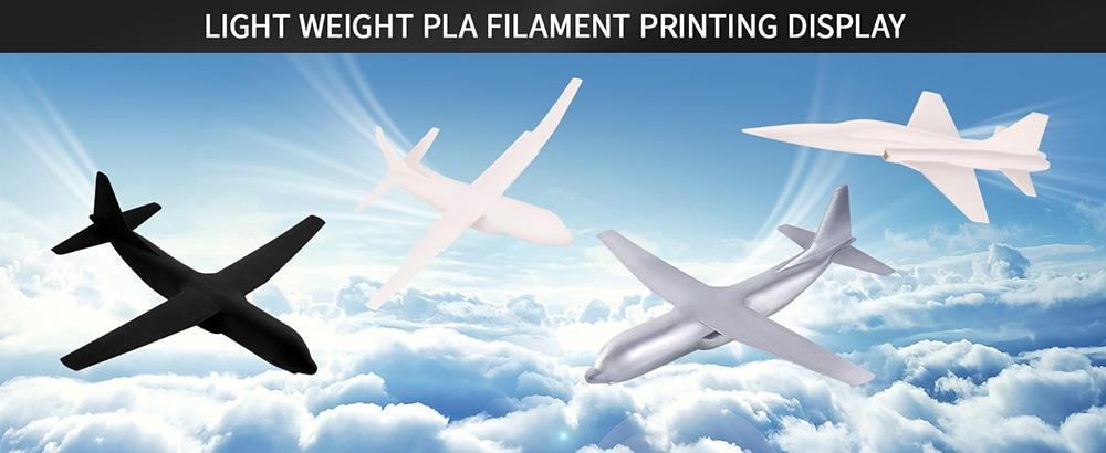 ERYONE 1.75mm Lightweight PLA 3D Printing Filament 1kg - White
