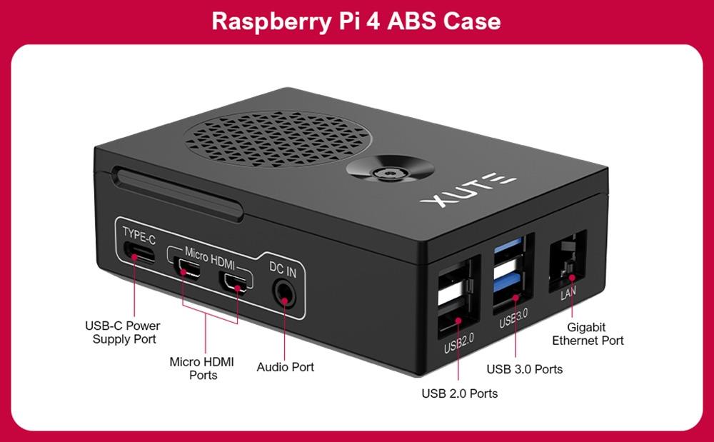 Raspberry Pi 4B -model 4GB RAM Starterkit met 128GB Micro SD-kaart - EU
