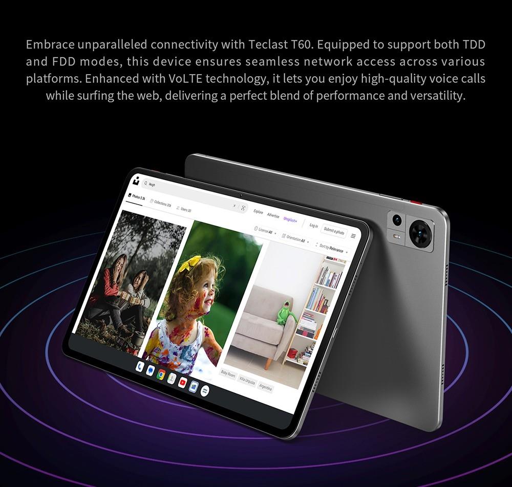 Teclast T60 12 inch 2K Tablet Android 13 8GB+8GB RAM 256GB ROM T616  octa-core 8000mAh 18W PD Fast Charging 4G VoLTE GPS Tablets - AliExpress