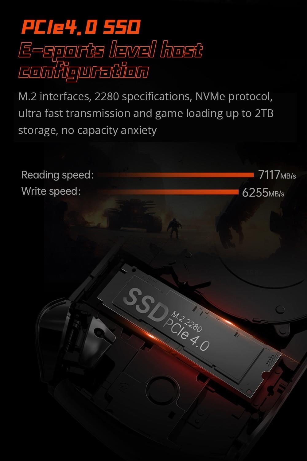 One Netbook ONEXFLY Handheld-Spielekonsole, AMD Ryzen 7 7840U, 32 GB, 1 TB, 7-Zoll-ultradünne Blende - Schwarz