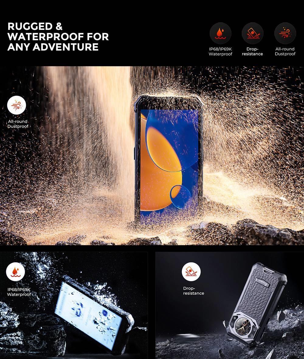 FOSSiBOT F101 PRO Rugged Smartphone, 15GB+128GB, AI Triple Camera, 1.32 inch Rear Screen, 10600mAh Large Battery