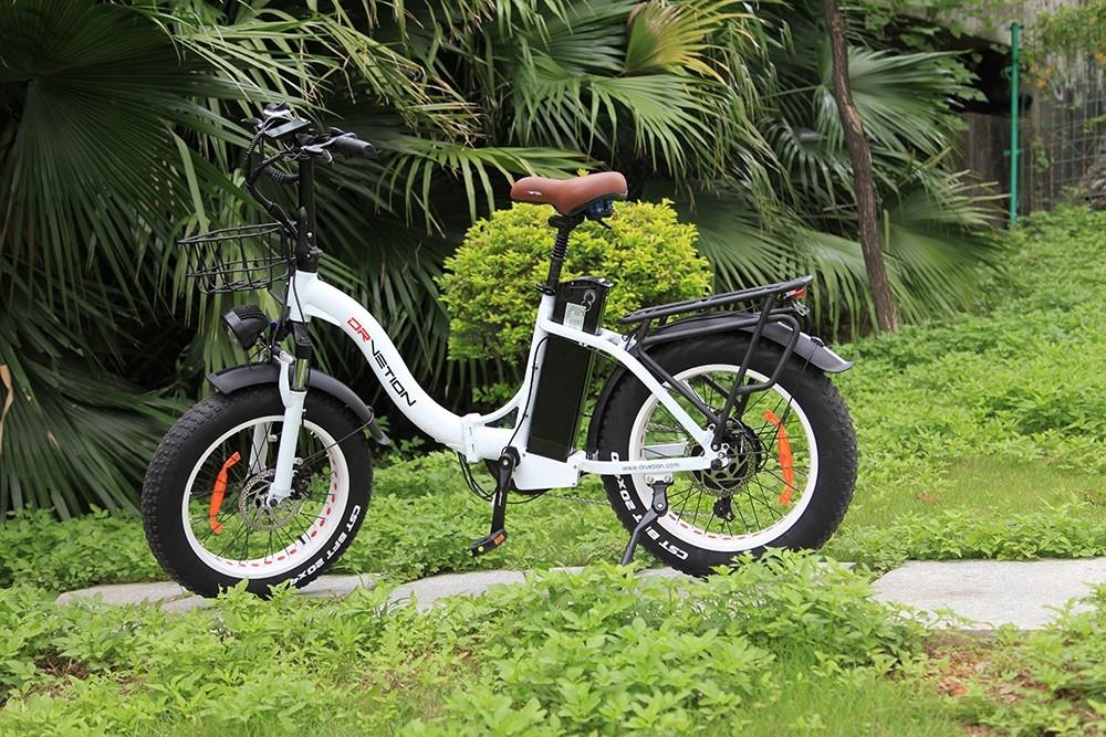 DRVETION CT20 opvouwbare elektrische fiets, 20*4.0inch dikke band, 750W motor, 48V 10Ah accu, 45km/h max snelheid