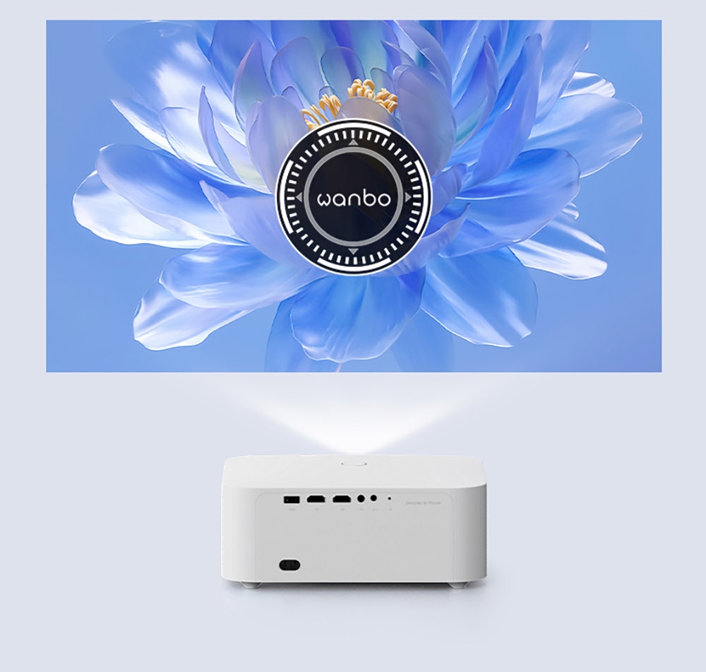 WANBO X2 Max Projector, 1080P, Android 9.0, 450ANSI Lumens,Dual-Band Wifi 6,Auto-Focus, Four Directional Keystone Correction