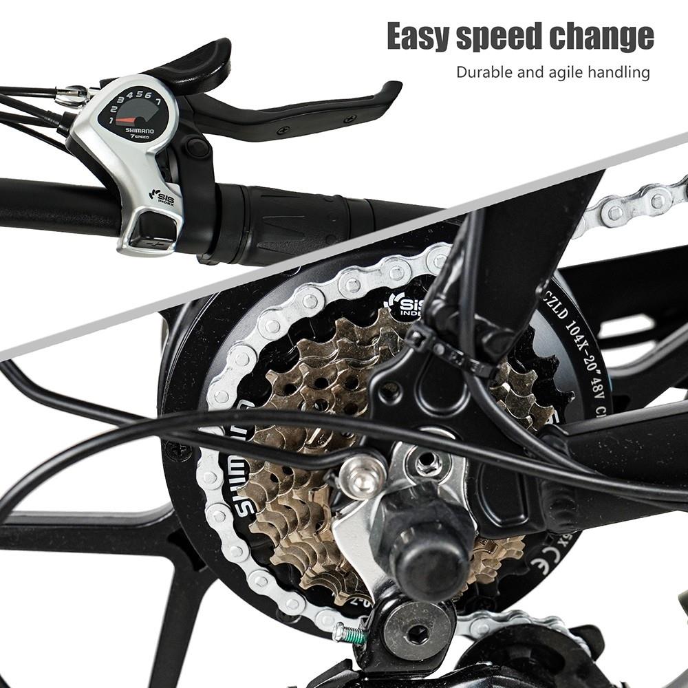 CMACEWHEEL Y20 Foldable Step-Thru Electric Bike, 20*4.0-inch Fat Tire, 750W Motor, 48V 15Ah Battery