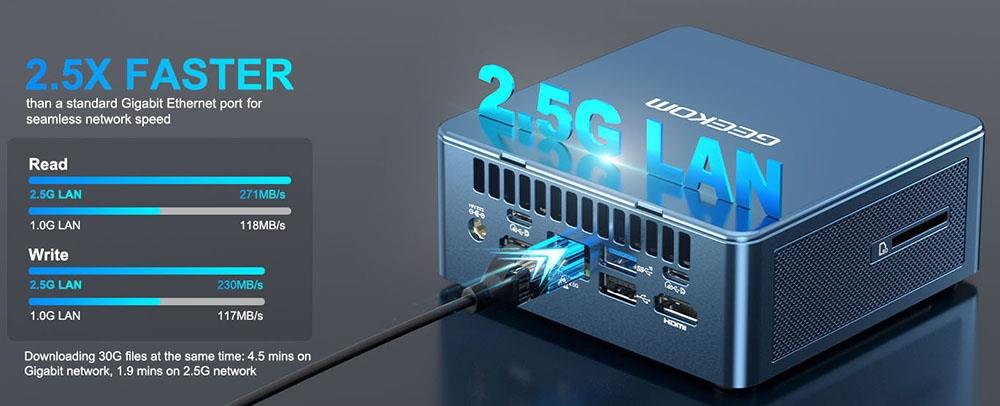 GEEKOM Mini PC Mini IT13, Intel Core i5-13500H (12C/16T, up to 4.7