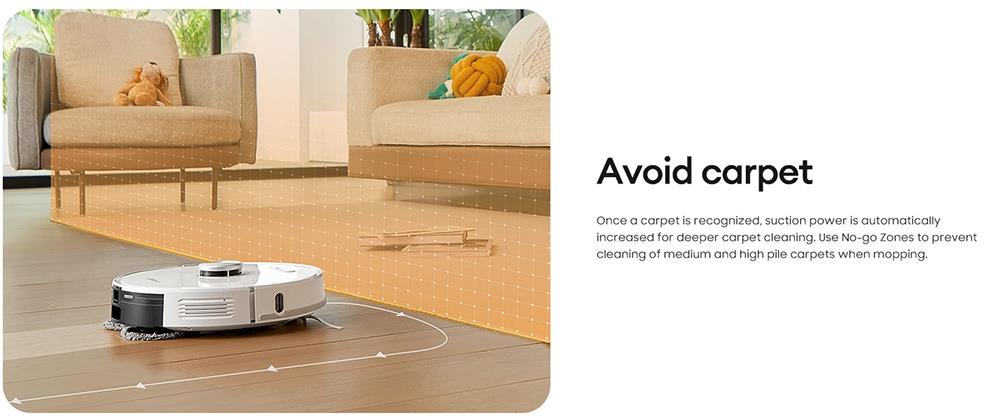 Ultenic T10 Pro Robot Vacuum Cleaner with Self Emptying Station, 4000Pa Suction, 3.3L Dust Bag