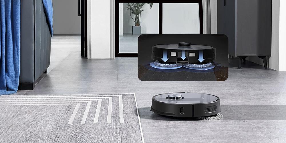 Ultenic MC1 Robot Vacuum Cleaner with Fully-Automatic Station, 5000Pa Suction, Dual-Rotating Mopping, Hot Air Drying