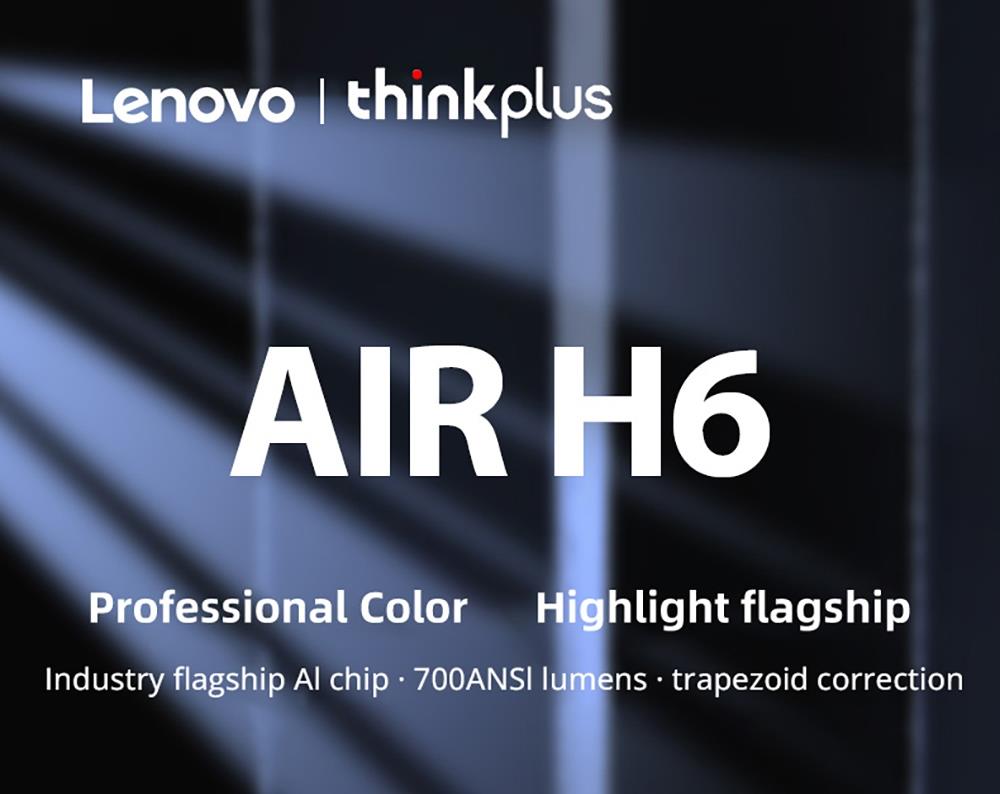 Lenovo Thinkplus AIR H6 Projector, 1080P 700ANSI 2GB 16GB Auto Focus Bluetooth 5.2 HDR10 HLG Decoding