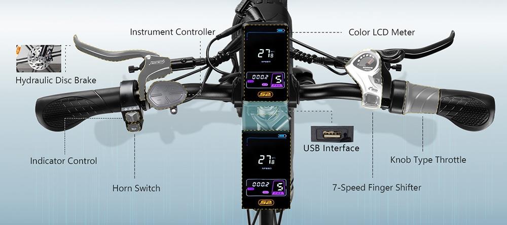 Vitilan U7 2.0 Foldable Electric Bike, 20*4.0-inch Fat Tire, 750W Motor, 48V 20Ah Removable LG Lithium Battery - Black