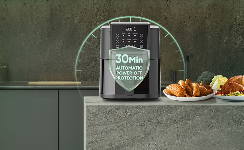 Chefree AFW01 6-in-1 Smart Air Fryer en Broodrooster, 5L, 1500W - Zwart