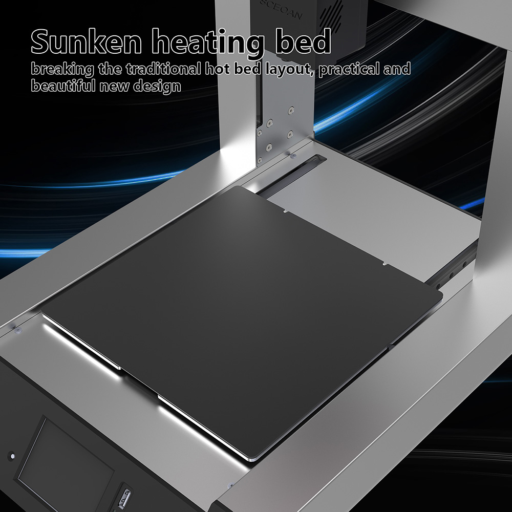SCEOAN Windstorm S1 3D Printer, Auto-Leveling, 500mm/s Max Printing Speed, Material Break Detection