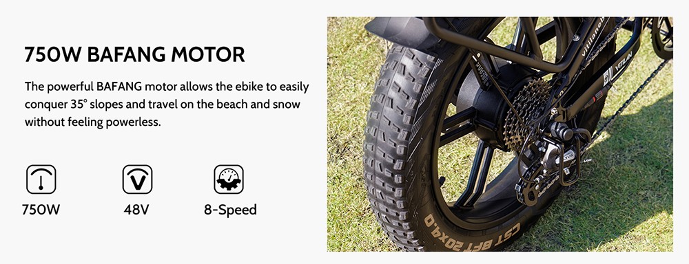 Vitilan I7 Pro 2.0 Foldable Electric Bike, 20*4.0-inch Fat Tire, 750W Bafang Motor, 48V 20Ah Removable Battery - Black