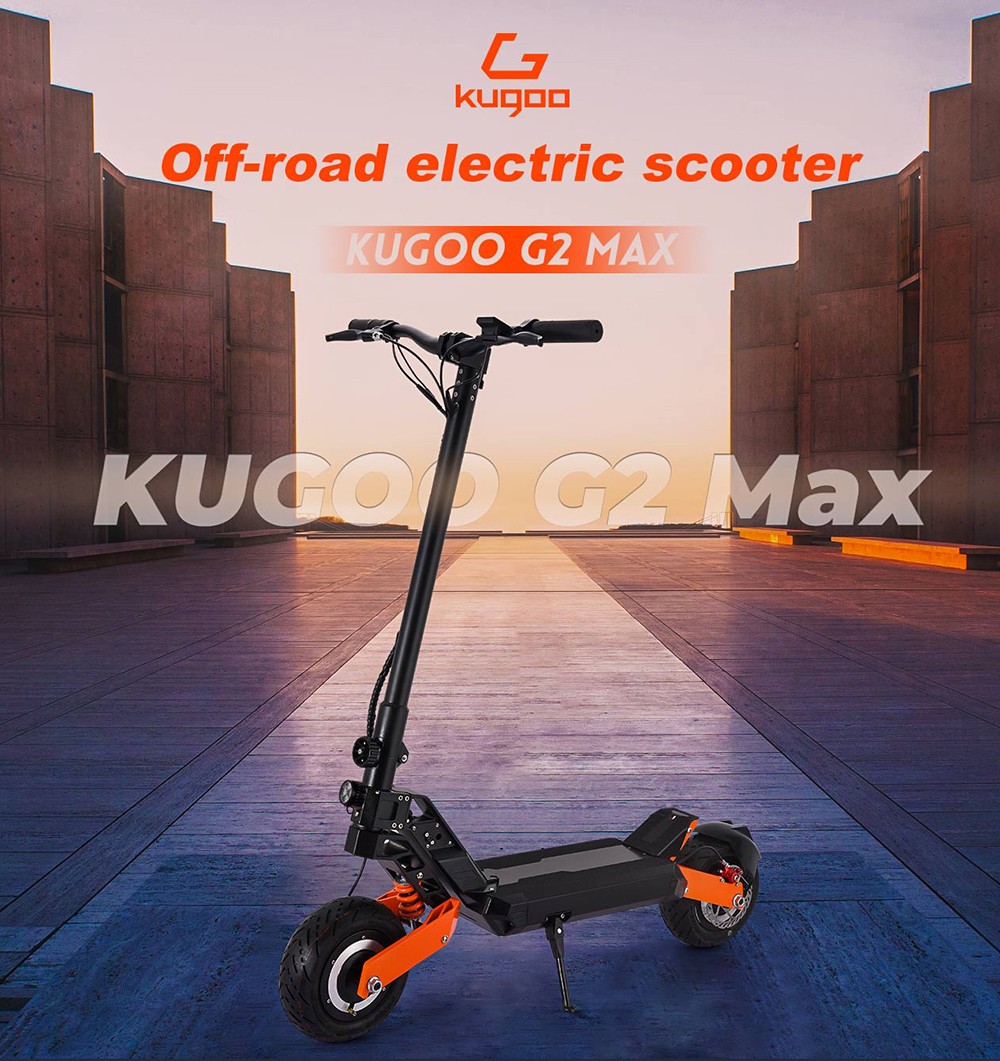 KUGOO G2 MAX Foldable Electric Scooter, 10 Pneumatic Tires, 1500W Motor, 48V 21Ah Battery, 55km/h Max Speed