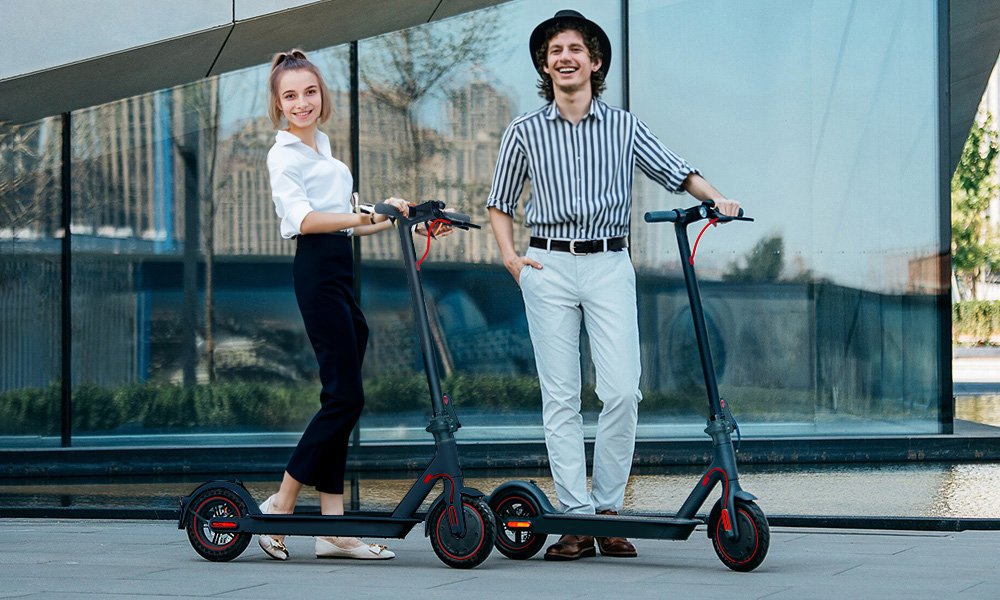 NOVAMILE N20 Electric Scooter, 350W Motor, 36V 10Ah Battery, 25km/h Max Speed, Dual Disc Brakes, 8.5 Honeycomb