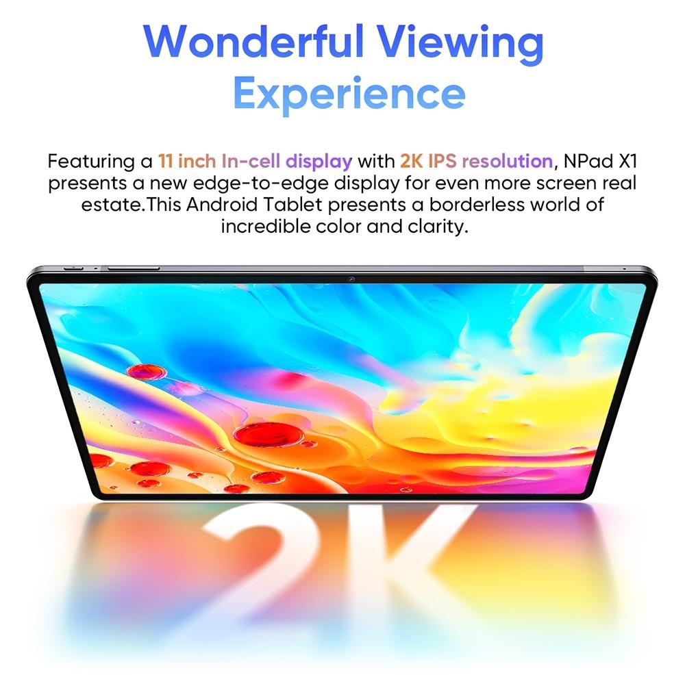 N-one NPad X1 Android 13 Tablet, 11-inch 2K IPS Screen, MTK Helio