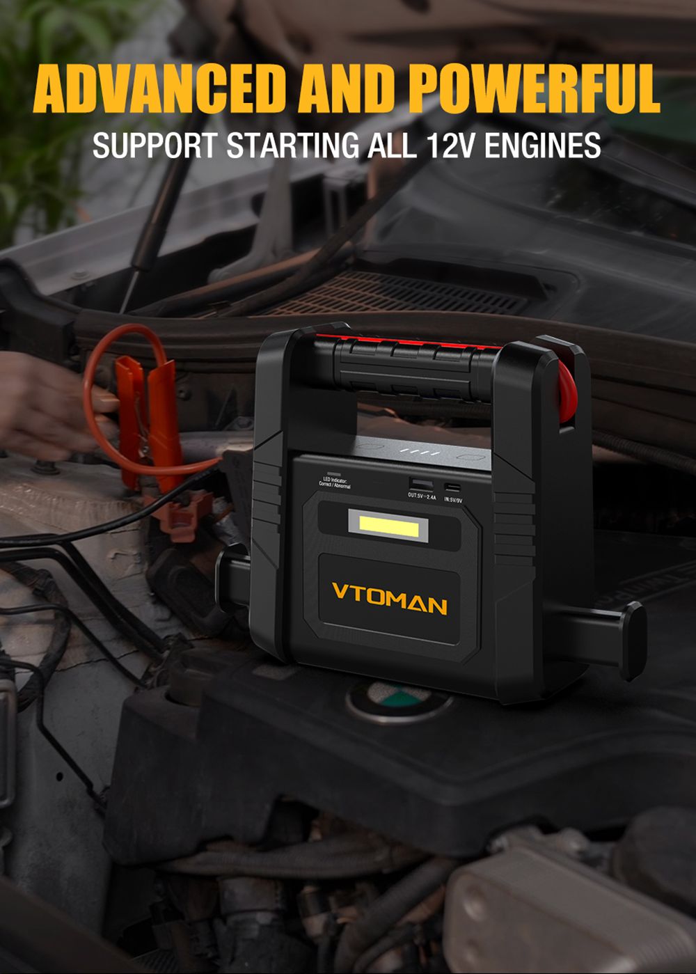 Kaufe 12V Auto Batterie Starter Lithium Jump Box mit LED Licht