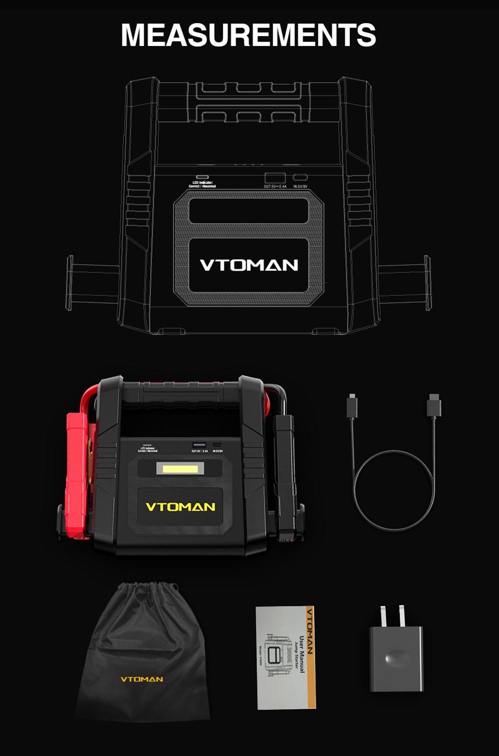 VTOMAN V4000 Jump Starter