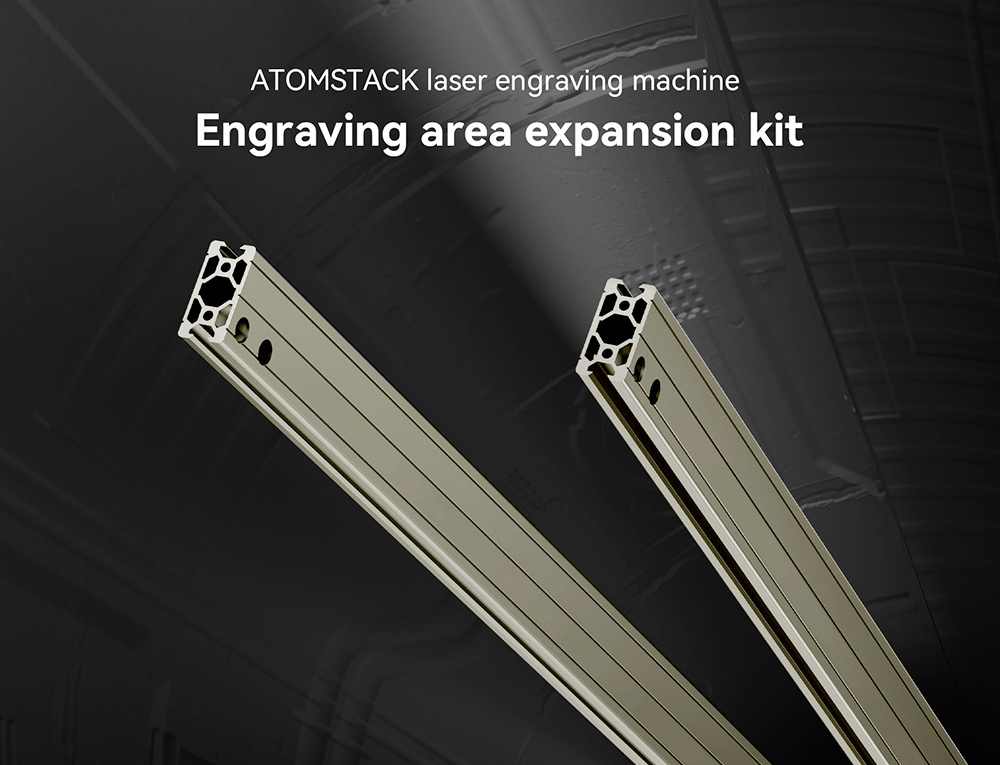 ATOMSTACK Y-axis Extension Kit for S30 Pro/X30 Pro/A30 Pro/X20 Pro/S20 Pro/ A20 Pro, Expandable to 400x850mm