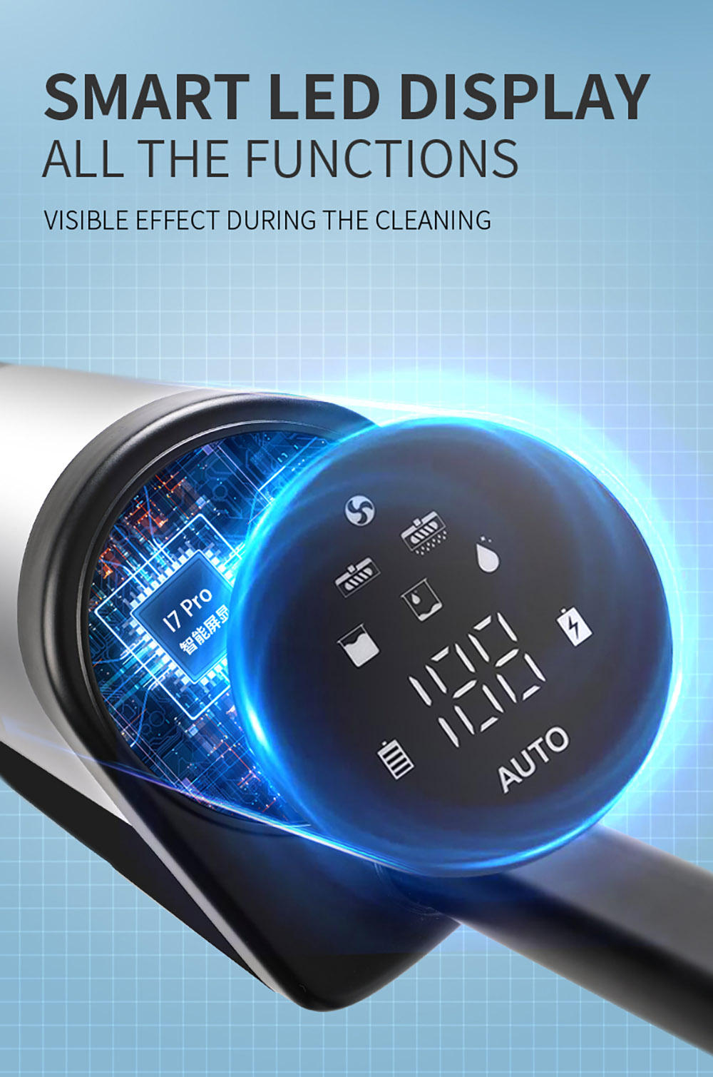 Liectroux i7 Pro Cordless Wet Dry Vacuum Cleaner, 14000Pa Suction, Self-Cleaning, Self-Drying